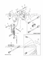 PIÈCES OPTIONNELLES pour Yamaha F40F Electric Starter, Remote Control, Hydro Trim & Tilt, Shaft 20