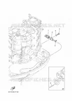 PIECES ELECTRIQUE 5 pour Yamaha F40G Electric Starter, Remote Control, Power Trim & Tilt, Shaft 20