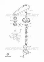 POMPE A HUILE pour Yamaha F40G Electric Starter, Remote Control, Power Trim & Tilt, Shaft 20