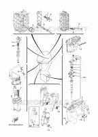 PIECES D'ENTRETIEN pour Yamaha F40H Electric Starter, Remote Control, Power Trim & Tilt, Shaft 20
