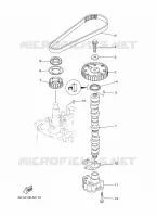 POMPE A HUILE pour Yamaha F40H Electric Starter, Remote Control, Power Trim & Tilt, Shaft 20