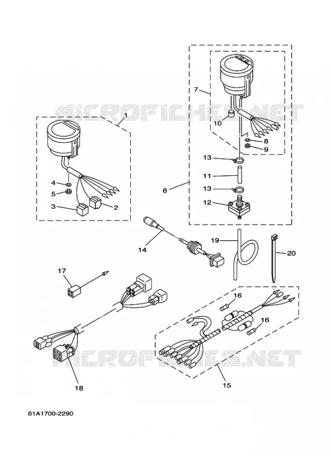 COMPTEUR  Yamaha OUTBOARD ENGINES 50hp (36.8kW) 2006 F50  F50TLR