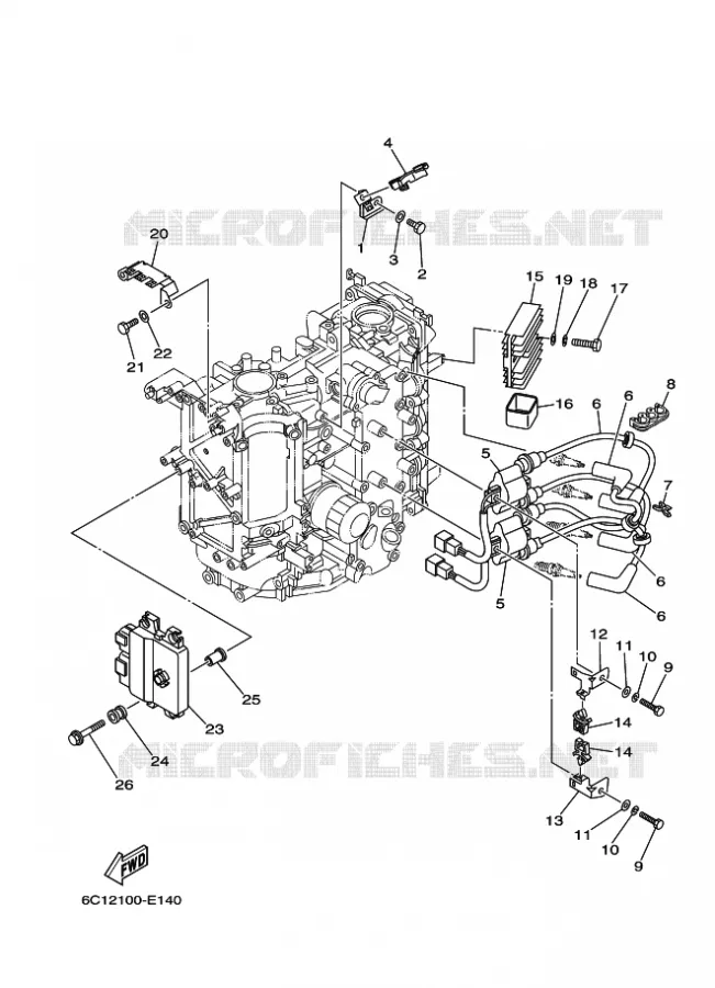 ELECTRIQUE 1 Yamaha OUTBOARD ENGINES 50hp (36.8kW) 2006 F50  F50TLR