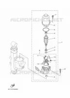 MOTEUR DE SYSTEME D'INCLINAISON 2 pour Yamaha F50H Elecric Starter, Remote Control, Power Trim & Tilt, Shaft 20