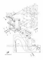 PIECES ELECTRIQUE 4 pour Yamaha F50H Elecric Starter, Remote Control, Power Trim & Tilt, Shaft 20