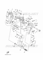 SUPPORT 2 pour Yamaha F50H Elecric Starter, Remote Control, Power Trim & Tilt, Shaft 20