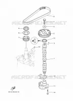 POMPE A HUILE pour Yamaha F60F Elecric Starter, Tiller Handle, Power Trim & Tilt, Shaft 20