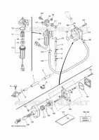 RESERVOIR A ESSENCE pour Yamaha F60F Elecric Starter, Tiller Handle, Power Trim & Tilt, Shaft 20