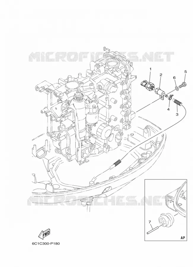 PIECES ELECTRIQUE 5 Yamaha OUTBOARD ENGINES 60hp (44.1kW) 2017 F60  F60FEHTL