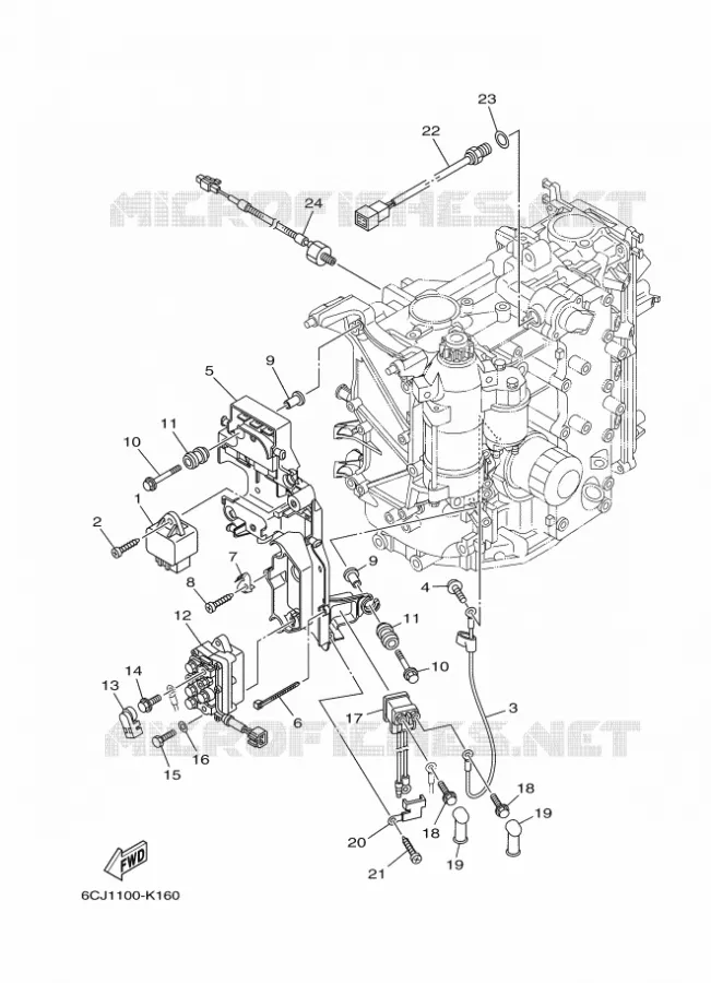 ELECTRIQUE 2 Yamaha OUTBOARD ENGINES 70hp (51.5kW) 2014 F70  F70AETL