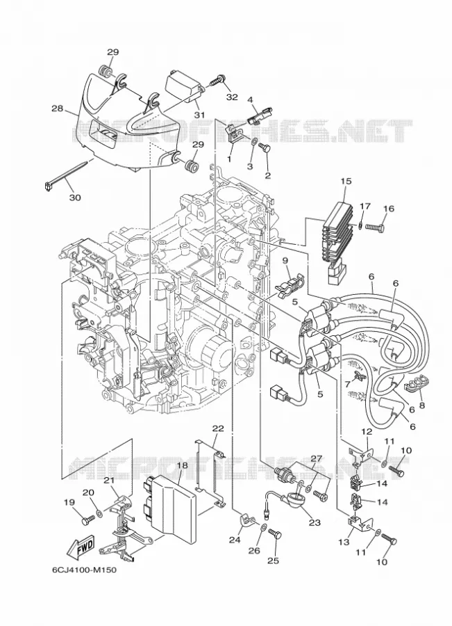 ELECTRIQUE 1 Yamaha OUTBOARD ENGINES 70hp (51.5kW) 2014 F70  F70AETX