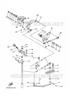 COMMANDE D'ACCELERATEUR pour Yamaha F80A Electric Starter, Remote Control, Power Trim & Tilt, Shaft 20