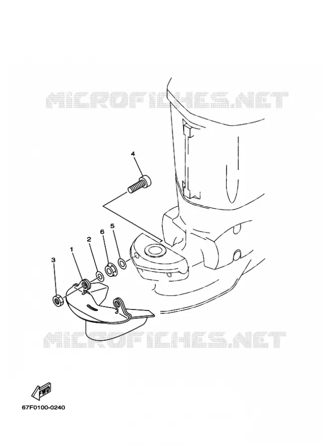PIÈCES OPTIONNELLES 1 Yamaha OUTBOARD ENGINES 80hp (55.2kW) 2000 F80  F80A