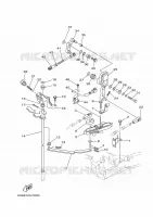 COMMANDE D'ACCELERATEUR pour Yamaha F80B Electric Starter, Remote Control, Power Trim & Tilt, Shaft 25