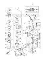 MOTEUR DE SYSTEME D'INCLINAISON 1 pour Yamaha F80B Electric Starter, Remote Control, Power Trim & Tilt, Shaft 25