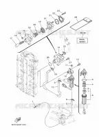 RESERVOIR A ESSENCE pour Yamaha F80B Electric Starter, Remote Control, Power Trim & Tilt, Shaft 20