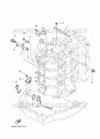 PIECES ELECTRIQUE 4 pour Yamaha F80B Electric Starter, Remote Control, Power Trim & Tilt, Shaft 20