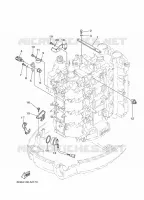 PIECES ELECTRIQUE 4 pour Yamaha F80B Electric Starter, Remote Control, Power Trim & Tilt, Shaft 20