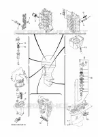 PIECES D'ENTRETIEN pour Yamaha F80B Electric Starter, Remote Control, Power Trim & Tilt, Shaft 25