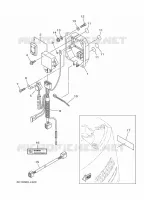 PIÈCES OPTIONNELLES 2 pour Yamaha F80B Electric Starter, Remote Control, Power Trim & Tilt, Shaft 25