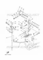 COMMANDE D'ACCELERATEUR pour Yamaha F80B Electric Starter, Remote Control, Power Trim & Tilt, Shaft 25