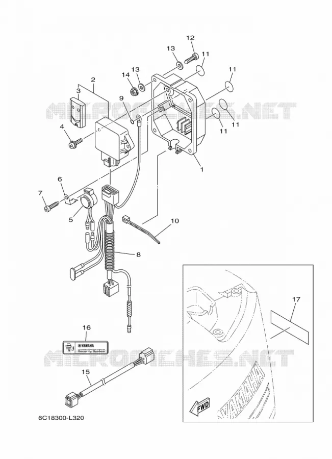 PIÈCES OPTIONNELLES 2 Yamaha OUTBOARD ENGINES 80hp (55.2kW) 2012 F80  F80BETL