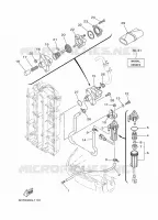 RESERVOIR A ESSENCE pour Yamaha F80C Electric Starter, Remote Control, Hydro Trim & Tilt, Shaft 25