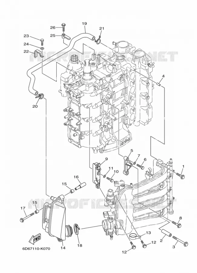 ADMISSION 2 Yamaha OUTBOARD ENGINES 80hp (55.2kW) 2012 F80  F80CEDX