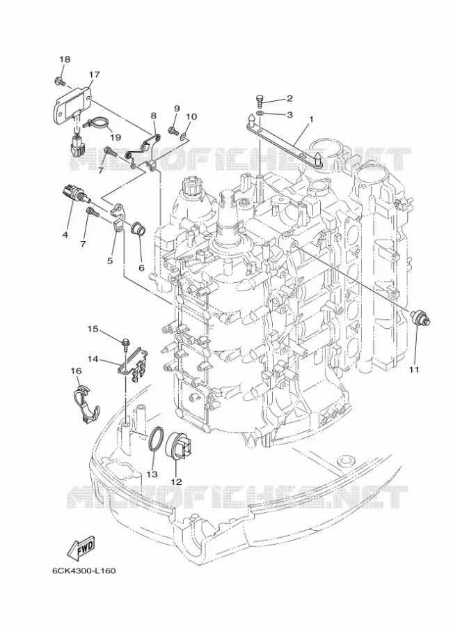 PIECES ELECTRIQUE 4 Yamaha OUTBOARD ENGINES 80hp (55.2kW) 2012 F80  F80CEDX
