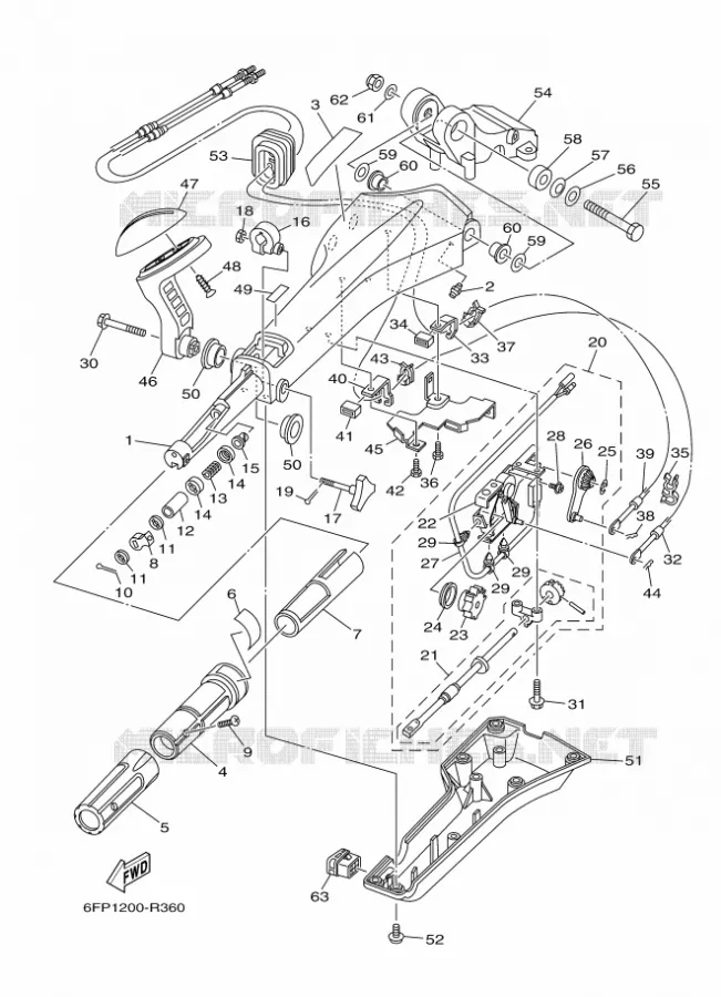 PIÈCES OPTIONNELLES 1 Yamaha OUTBOARD ENGINES 80hp (55.2kW) 2018 F80  F80DETL