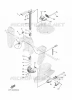 SUPPORT 2 pour Yamaha F80D Electric Starter, Remote Control, Power Trim & Tilt, Shaft 20