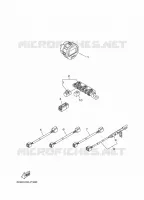 PIÈCES OPTIONNELLES 7 pour Yamaha F80D Electric Starter, Remote Control, Power Trim & Tilt, Shaft 20