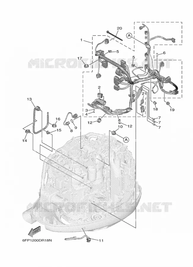 PIECES ELECTRIQUE 5 Yamaha OUTBOARD ENGINES 80hp (55.2kW) 2017 F80  F80DETL