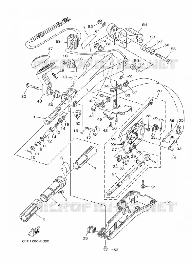 PIÈCES OPTIONNELLES 1 Yamaha OUTBOARD ENGINES 80hp (55.2kW) 2017 F80  F80DETL