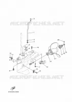 CARTER INFERIEUR ET TRANSMISSION 2 pour Yamaha FT50C High Thrust, Electric Starter, Remote Control, Power Trim & Tilt, Shaft 20