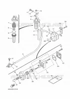 RESERVOIR A ESSENCE pour Yamaha FT50C High Thrust, Electric Starter, Remote Control, Power Trim & Tilt, Shaft 20