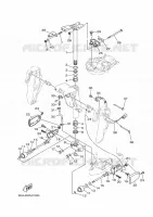 SUPPORT 3 pour Yamaha FT50C High Thrust, Electric Starter, Remote Control, Power Trim & Tilt, Shaft 20
