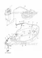 CARENAGE INFERIEUR 2 pour Yamaha FT50G High Thrust, Electric Starter, Remote Control, Power Trim & Tilt, Shaft 20