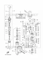 MOTEUR DE SYSTEME D'INCLINAISON 1 pour Yamaha FT50G High Thrust, Electric Starter, Remote Control, Power Trim & Tilt de 2007