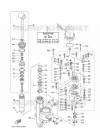 MOTEUR DE SYSTEME D'INCLINAISON 1 pour Yamaha FT50G High Thrust, Electric Starter, Remote Control, Power Trim & Tilt, Shaft 20