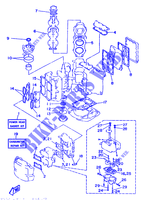 KIT DE REPARATION 1 pour Yamaha 115C 2 Stroke, Electric Starter, Remote Control, Power Trim & Tilt de 1996