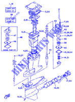 KIT DE REPARATION 2 pour Yamaha 115C 2 Stroke, Electric Starter, Remote Control, Power Trim & Tilt de 1996