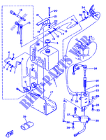 RESERVOIR A ESSENCE pour Yamaha 115C 2 Stroke, Electric Starter, Remote Control, Power Trim & Tilt de 1996