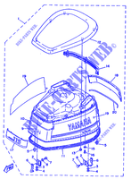 CARENAGE SUPERIEUR pour Yamaha 115C 2 Stroke, Electric Starter, Remote Control, Power Trim & Tilt de 1993