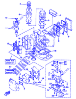 KIT DE REPARATION 1 pour Yamaha 115C 2 Stroke, Electric Starter, Remote Control, Power Trim & Tilt de 1993