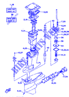 KIT DE REPARATION 2 pour Yamaha 115C 2 Stroke, Electric Starter, Remote Control, Power Trim & Tilt de 1993