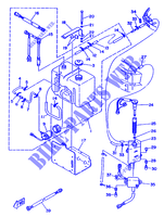 RESERVOIR A ESSENCE pour Yamaha 115C 2 Stroke, Electric Starter, Remote Control, Power Trim & Tilt de 1993