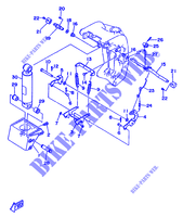 SUPPORT 2 pour Yamaha 115C 2 Stroke, Electric Starter, Remote Control, Power Trim & Tilt de 1993