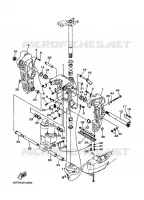 ARAIGNEE pour Yamaha F100A Electric Starter, Remote Control, Power Trim & Tilt, Shaft 20