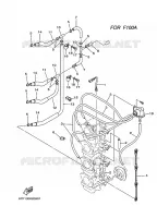 CARBURATEUR 3 pour Yamaha F100A Electric Starter, Remote Control, Power Trim & Tilt, Shaft 20